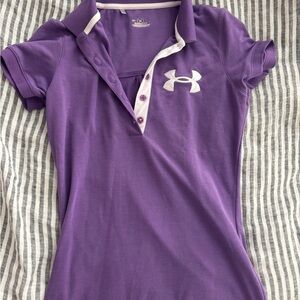 Under Armour Women's Purple Polo Shirt size XS golf